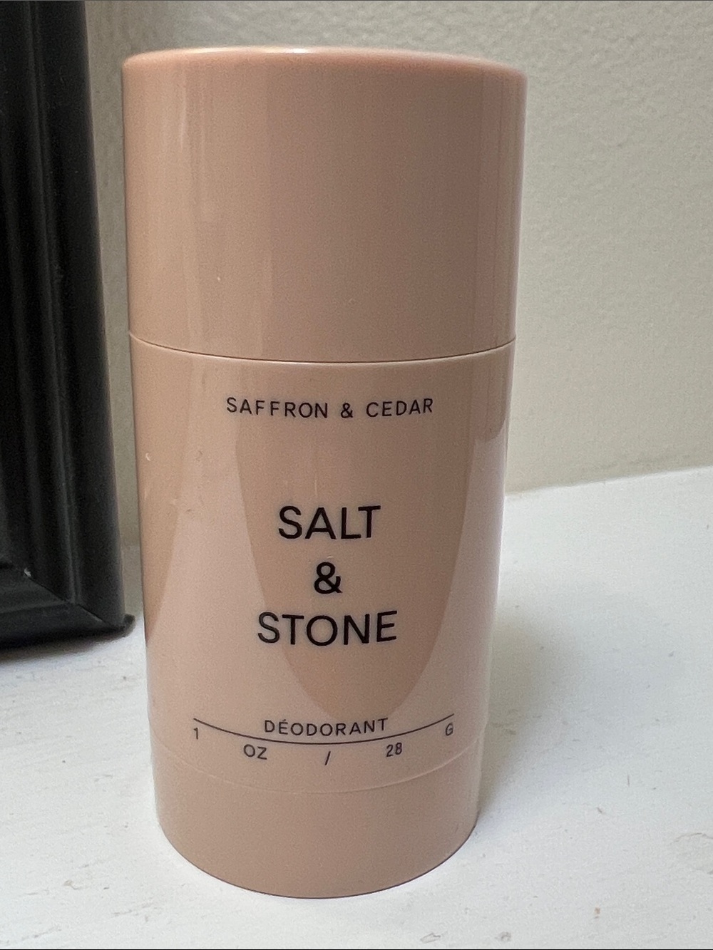 Salt & Stone Saffron & Cedar Deodorant - Blush Pink Case